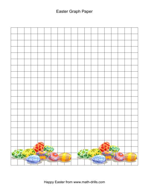 The Easter Graph Paper Math Worksheet
