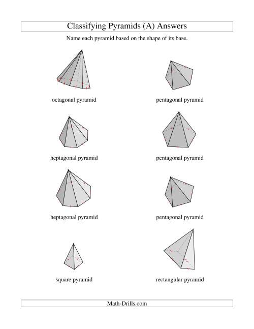 The Classifying Pyramids (A) Math Worksheet Page 2