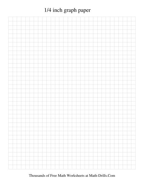 The 4 Units per Inch Graph Paper (Black) Math Worksheet