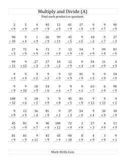Multiplying and Dividing by 9