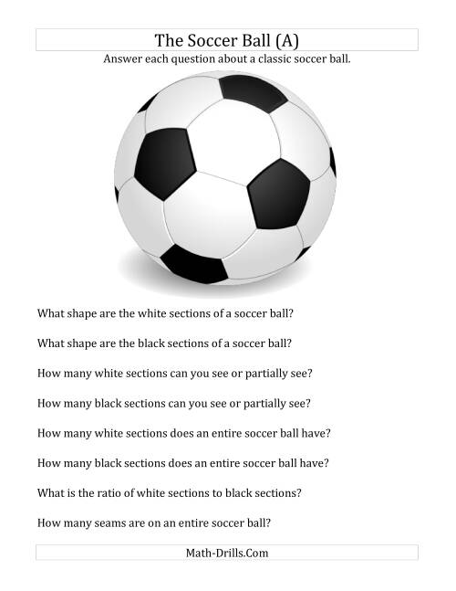The World Cup Math -- The Soccer Ball (A) Math Worksheet
