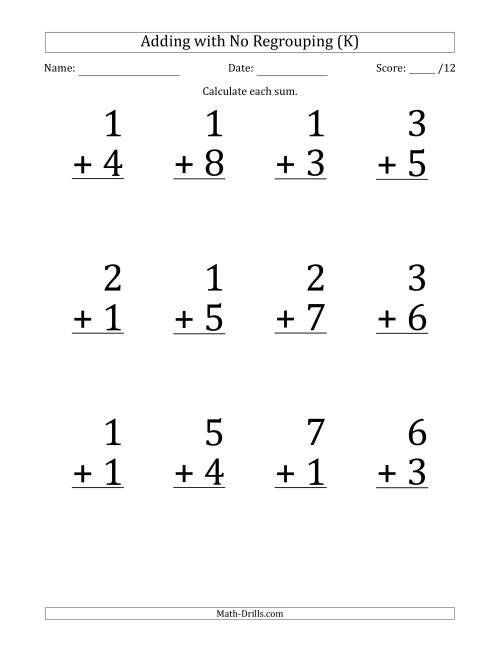 12-single-digit-addition-questions-with-no-regrouping-k