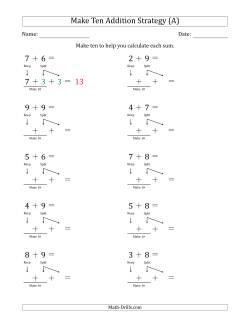 addition worksheets numbers 1 20