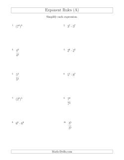 Mixed Exponent Rules (All Positive)