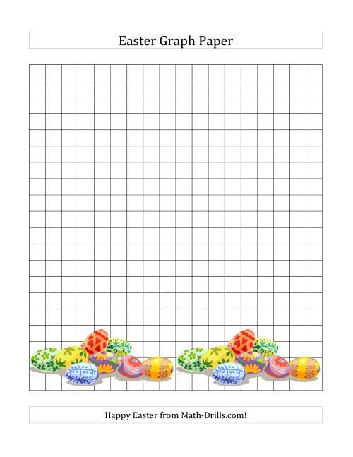 The Centimeter Graph Paper for Easter (A) Math Worksheet