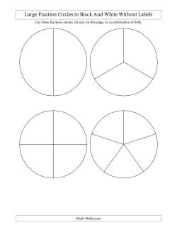 Large Fraction Circles in Black And White Without Labels