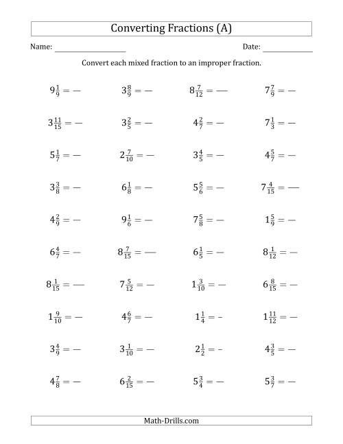 converting-mixed-fractions-to-improper-fractions-a
