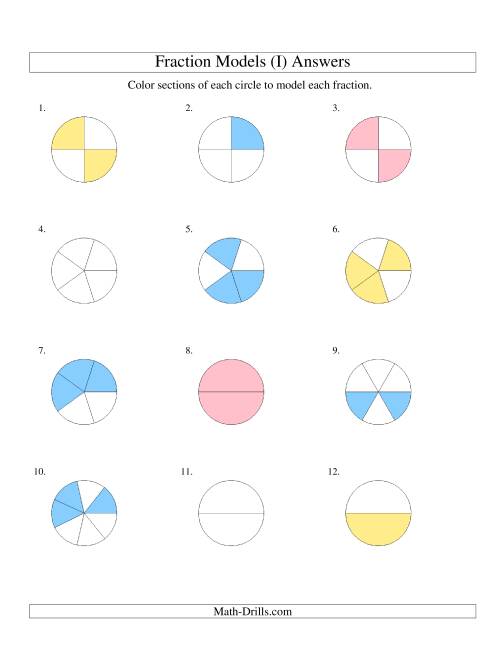 modeling-fractions-with-circles-by-coloring-halves-to-eighths-i