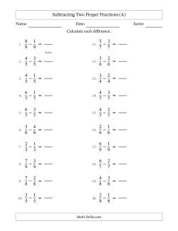 unit fraction homework