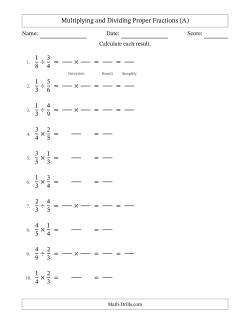 fraction worksheet grade 8 pdf