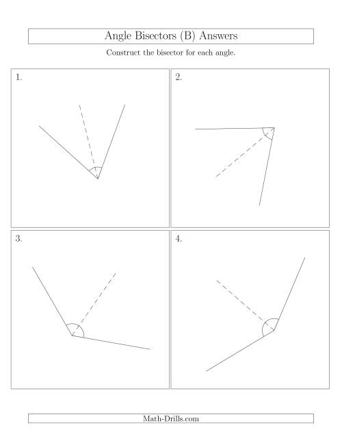 The Angle Bisectors with Randomly Rotated Angles (B) Math Worksheet Page 2