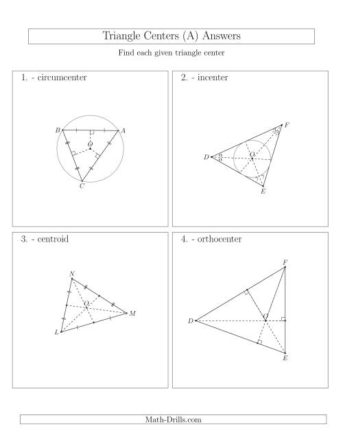 The Contructing Centers for Acute Triangles (A) Math Worksheet Page 2
