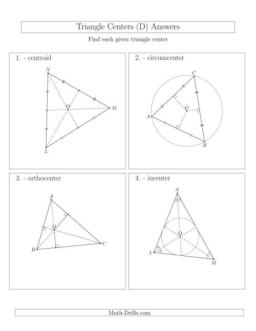 The Contructing Centers for Acute Triangles (D) Math Worksheet Page 2