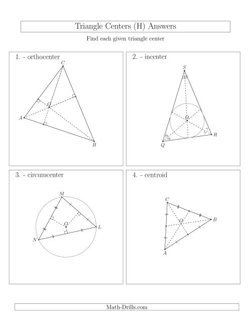 The Contructing Centers for Acute Triangles (H) Math Worksheet Page 2