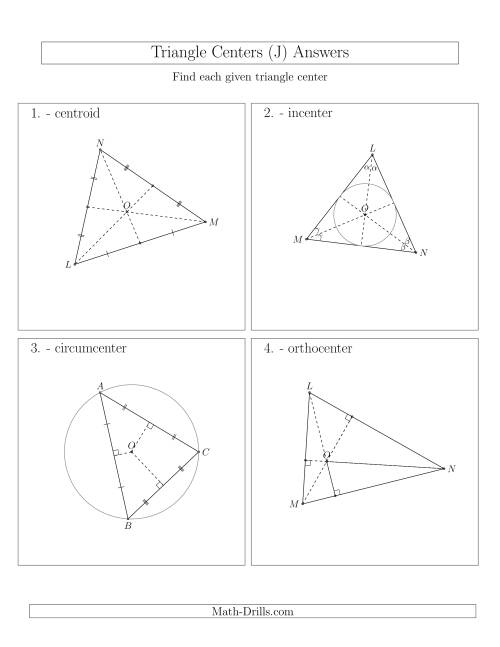 The Contructing Centers for Acute Triangles (J) Math Worksheet Page 2