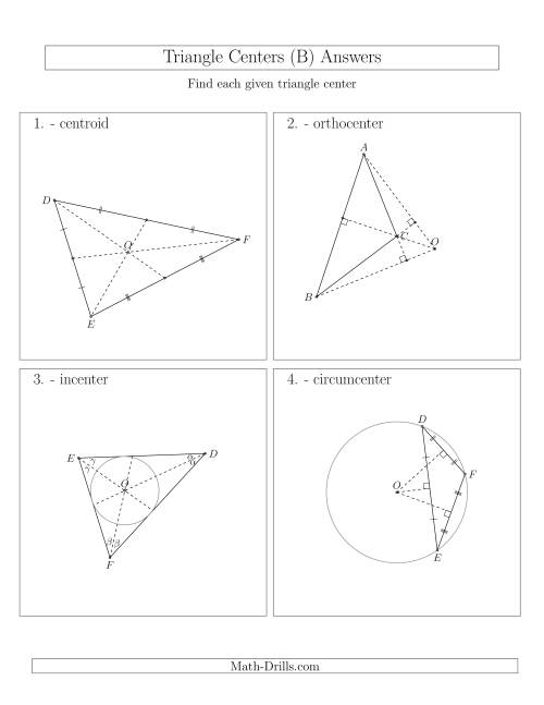 The Contructing Centers for Acute and Obtuse Triangles (B) Math Worksheet Page 2