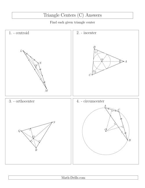 The Contructing Centers for Acute and Obtuse Triangles (C) Math Worksheet Page 2