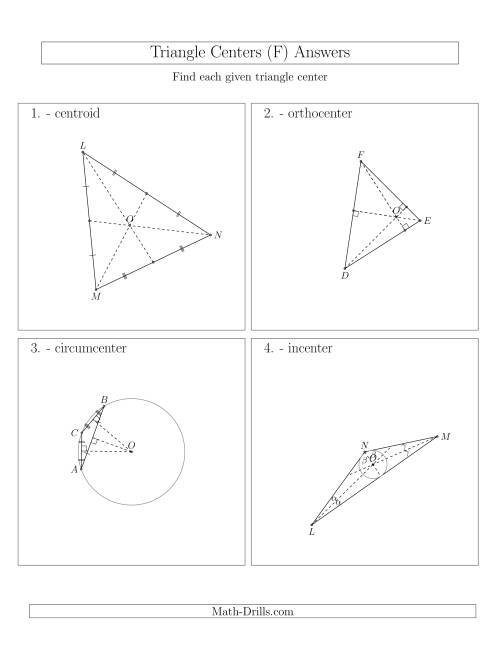 The Contructing Centers for Acute and Obtuse Triangles (F) Math Worksheet Page 2