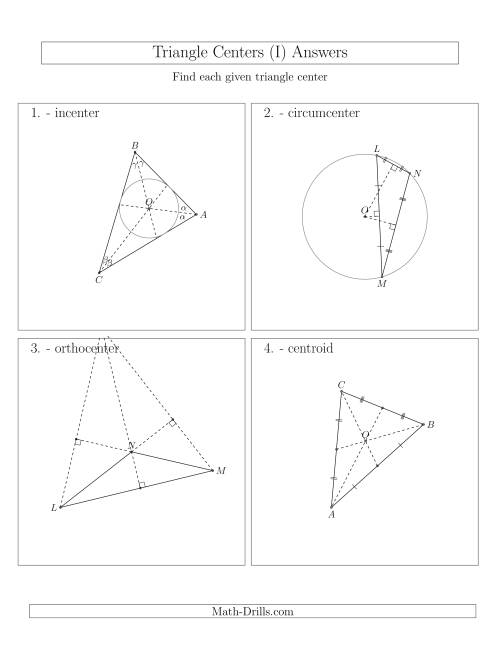 The Contructing Centers for Acute and Obtuse Triangles (I) Math Worksheet Page 2