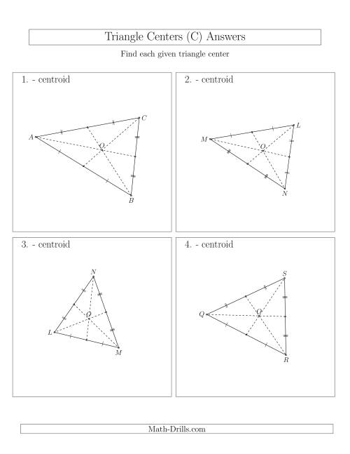 The Contructing Centroids for Acute Triangles (C) Math Worksheet Page 2