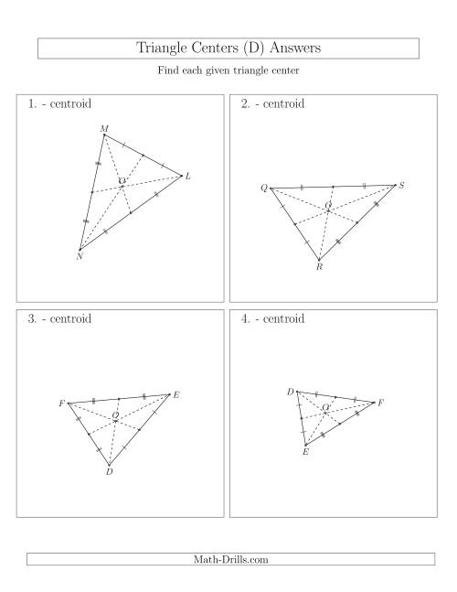 The Contructing Centroids for Acute Triangles (D) Math Worksheet Page 2