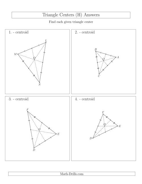 The Contructing Centroids for Acute Triangles (H) Math Worksheet Page 2