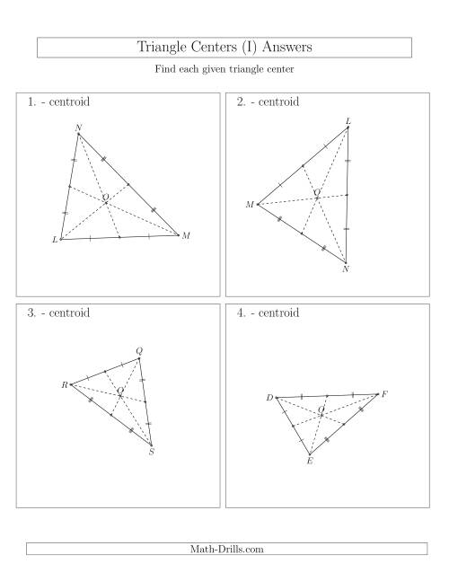 The Contructing Centroids for Acute Triangles (I) Math Worksheet Page 2