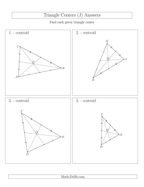 The Contructing Centroids for Acute Triangles (J) Math Worksheet Page 2