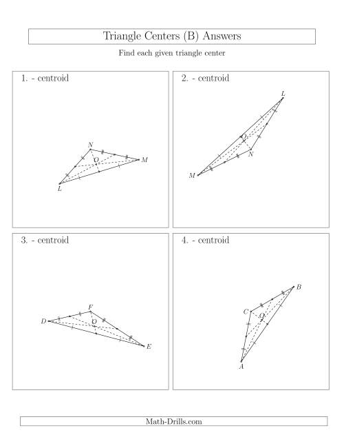 The Contructing Centroids for Acute and Obtuse Triangles (B) Math Worksheet Page 2