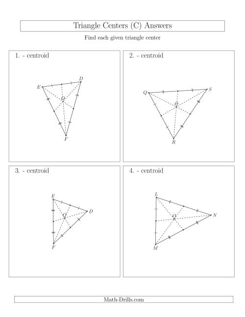 The Contructing Centroids for Acute and Obtuse Triangles (C) Math Worksheet Page 2
