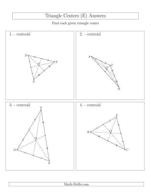 The Contructing Centroids for Acute and Obtuse Triangles (E) Math Worksheet Page 2