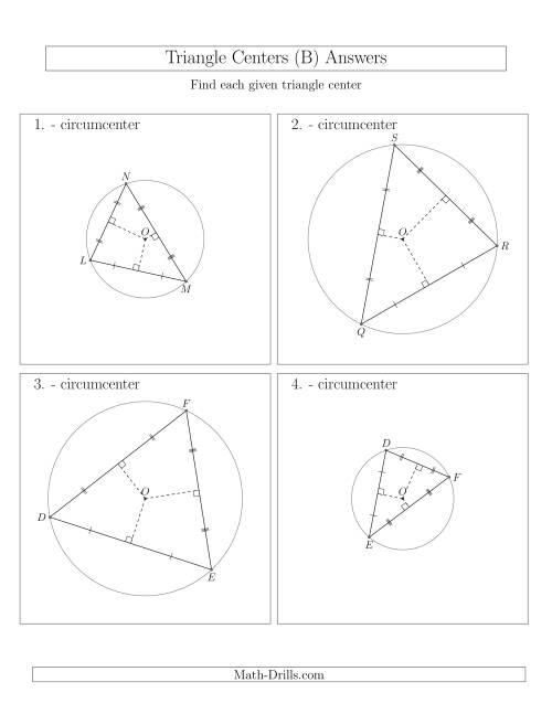 The Contructing Circumcenters for Acute Triangles (B) Math Worksheet Page 2