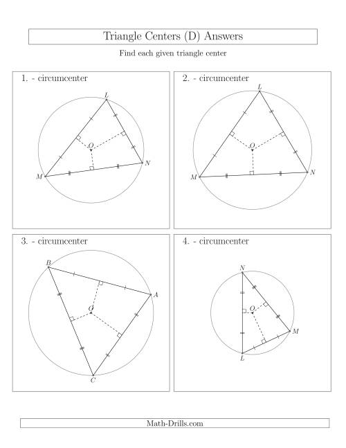 The Contructing Circumcenters for Acute Triangles (D) Math Worksheet Page 2