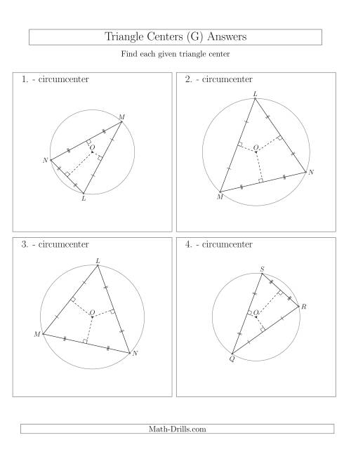 The Contructing Circumcenters for Acute Triangles (G) Math Worksheet Page 2