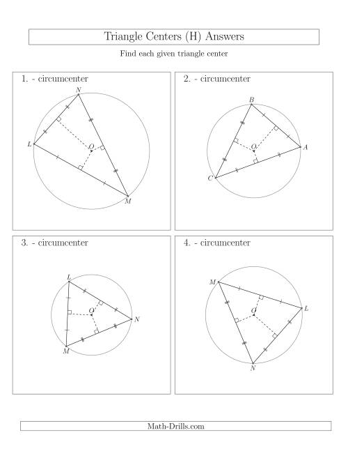 The Contructing Circumcenters for Acute Triangles (H) Math Worksheet Page 2