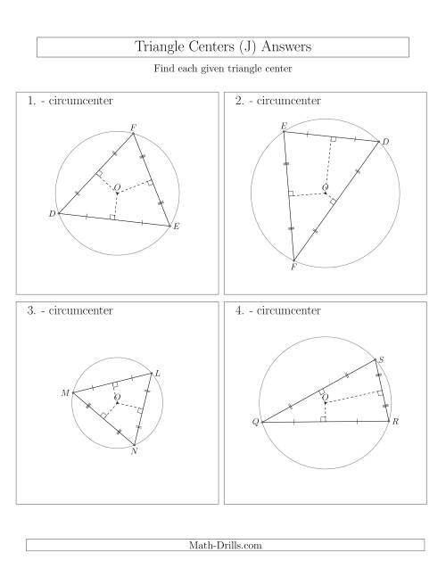 The Contructing Circumcenters for Acute Triangles (J) Math Worksheet Page 2