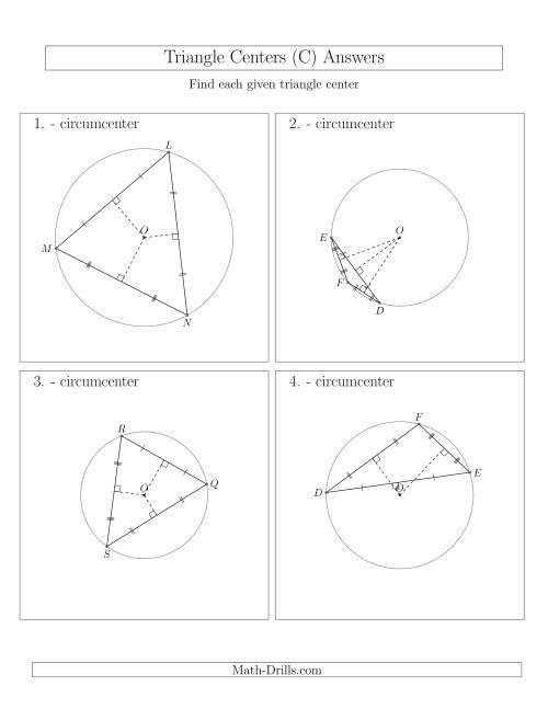 The Contructing Circumcenters for Acute and Obtuse Triangles (C) Math Worksheet Page 2