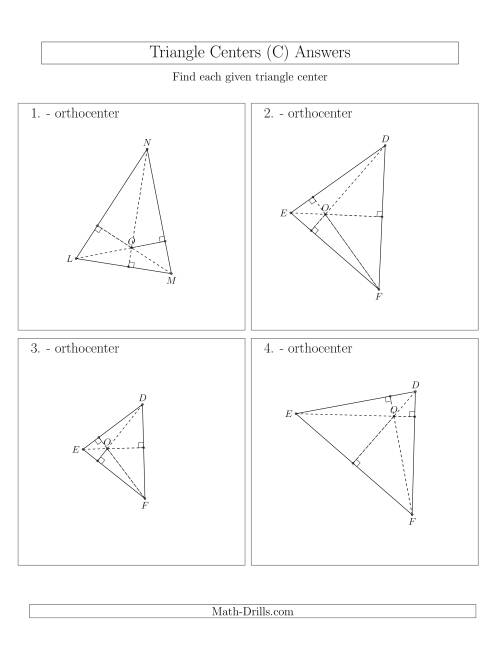 The Contructing Orthocenters for Acute Triangles (C) Math Worksheet Page 2