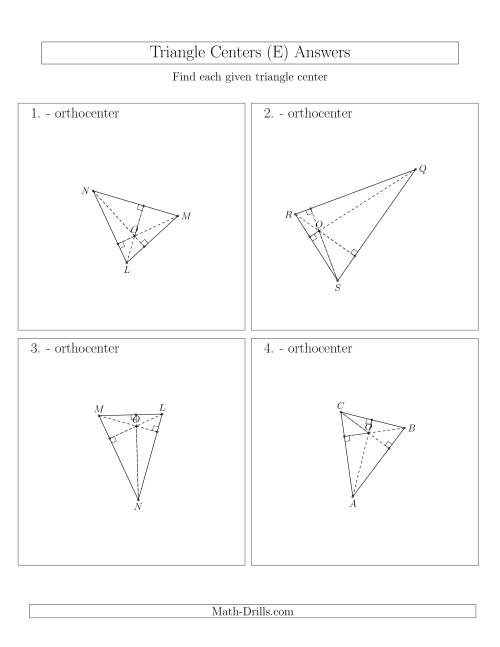 The Contructing Orthocenters for Acute Triangles (E) Math Worksheet Page 2