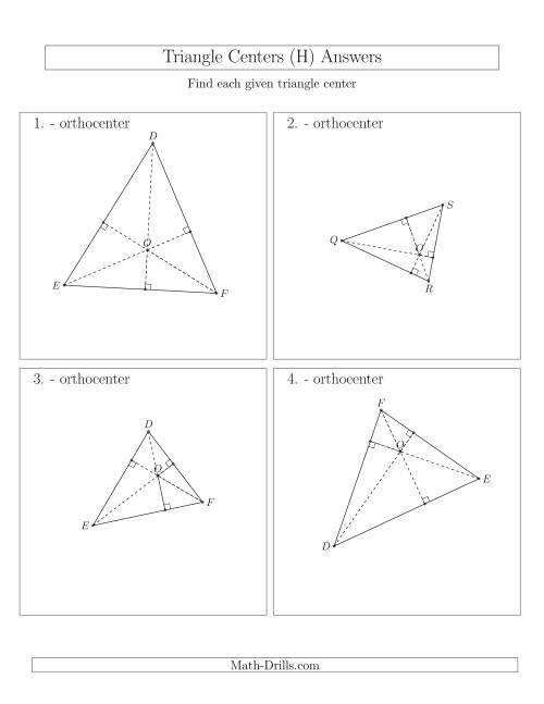 The Contructing Orthocenters for Acute Triangles (H) Math Worksheet Page 2