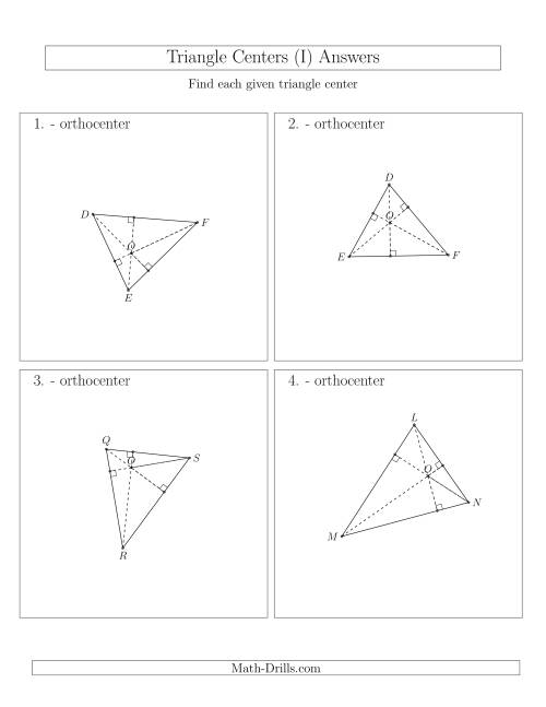 The Contructing Orthocenters for Acute Triangles (I) Math Worksheet Page 2