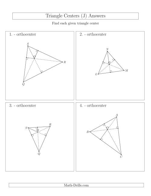 The Contructing Orthocenters for Acute Triangles (J) Math Worksheet Page 2