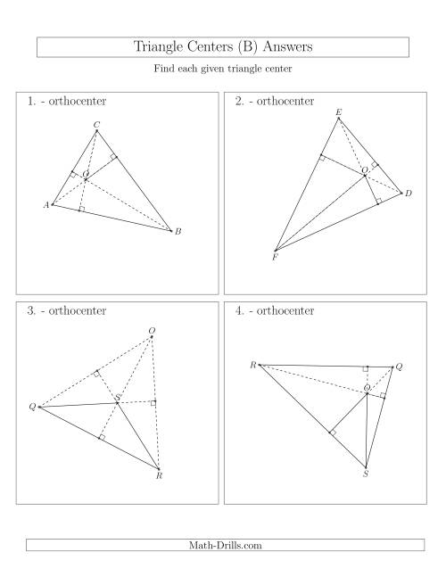 The Contructing Orthocenters for Acute and Obtuse Triangles (B) Math Worksheet Page 2