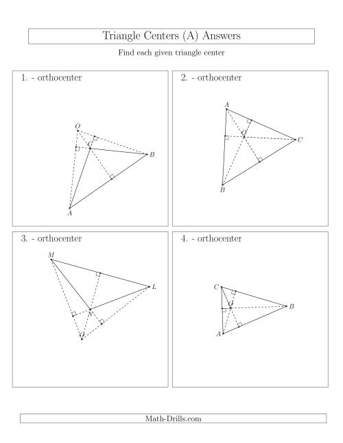 The Contructing Orthocenters for Acute and Obtuse Triangles (All) Math Worksheet Page 2