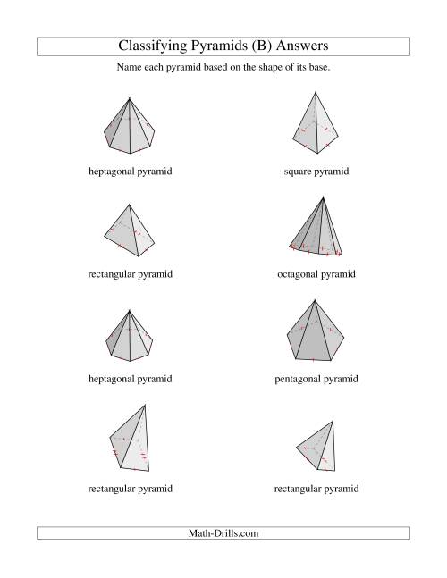 The Classifying Pyramids (B) Math Worksheet Page 2