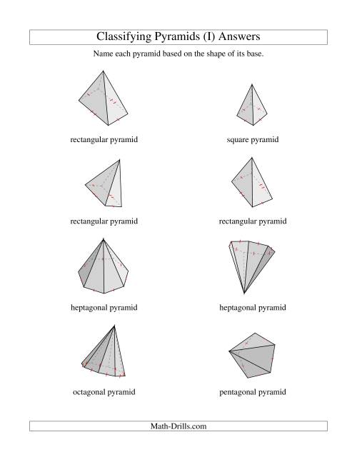 The Classifying Pyramids (I) Math Worksheet Page 2