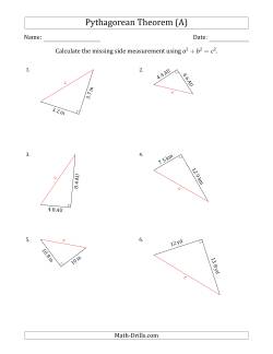 Calculate the Hypotenuse Using Pythagorean Theorem