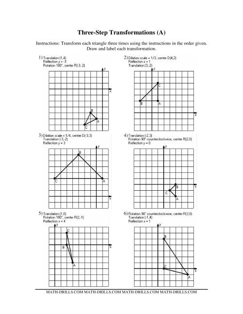 geometry-rotation-worksheets