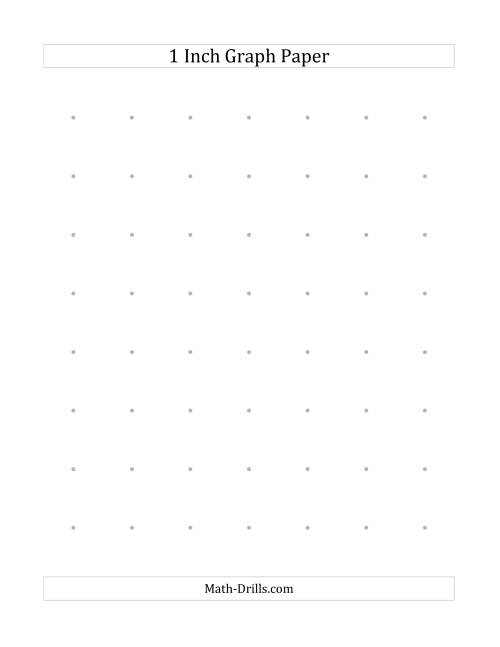 The 1 Inch Dot Paper (B) Math Worksheet