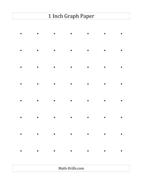 The 1 Inch Dot Paper (All) Math Worksheet